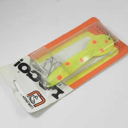 Luhr Jensen Loco 5, 1oz Yellow / Red fishing spoon #2000