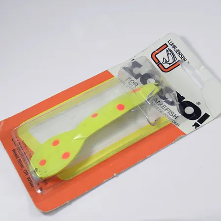 Luhr Jensen Loco 5, 1oz Yellow / Red fishing spoon #2000