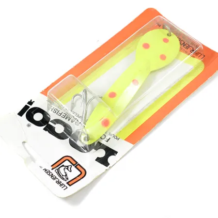 Luhr Jensen Loco 5, 1oz Yellow / Red fishing spoon #2000