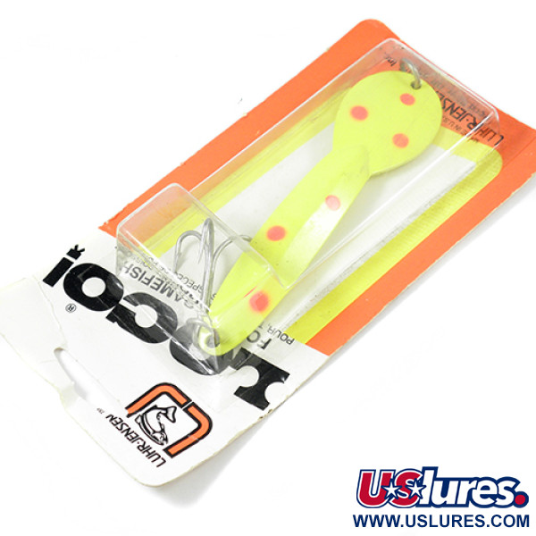  Luhr Jensen Loco 5, 1oz Yellow / Red fishing spoon #2000