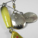 Vintage   Erie Dearie Twin, 1/2oz Nickel / Yellow spinning lure #2005