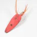 Vintage  Eppinger Dardevle Dardevlet Feathered Weedless, 2/5oz Bright Pink / Nickel fishing spoon #2009