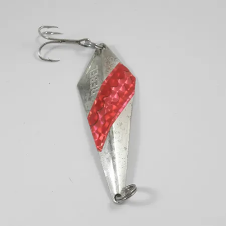 Vintage Rebel ArrowHead, 3/5oz Silver (Silver Plated) / Red fishing spoon #2011