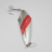 Vintage   Rebel ArrowHead, 3/5oz Silver (Silver Plated) / Red fishing spoon #2011