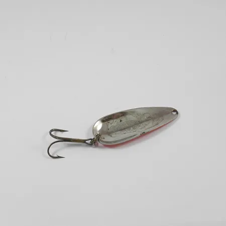 Vintage Nebco Aqua Spoon, 1/3oz Red / Black / Nickel fishing spoon #2021