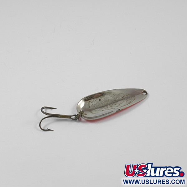 Vintage  Nebco Aqua Spoon, 1/3oz Red / Black / Nickel fishing spoon #2021