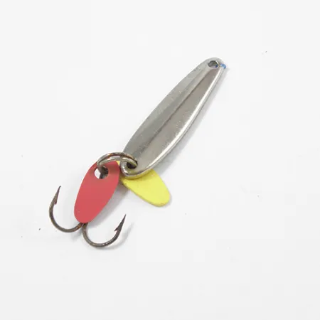 Vintage Bay de Noc Swedish pimple, 1/16oz Nickel / Green fishing spoon #2039