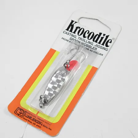Luhr Jensen Krocodile , 1/3oz Nickel fishing spoon #2047
