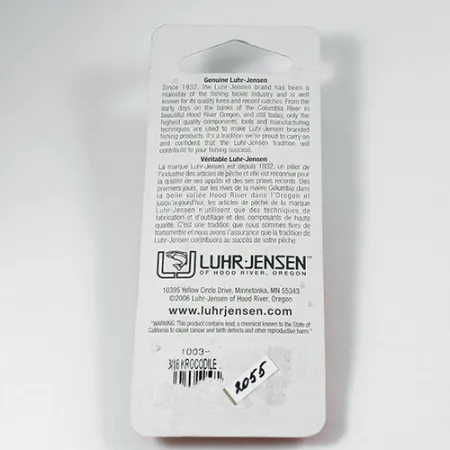 Luhr Jensen Krocodile, 1/3oz Nickel / Blue fishing spoon #2055