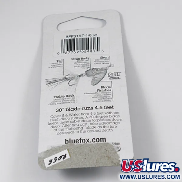 Blue Fox Flash Deep Runner, 1/8oz Rainbow spinning lure #2056