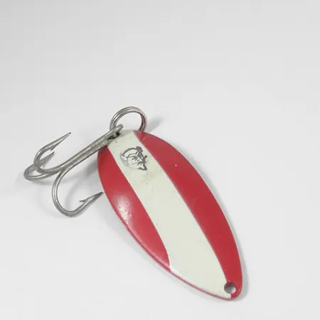 Vintage Eppinger Dardevle Devle Dog 5500, 3/4oz Red / White / Nickel fishing spoon #2063