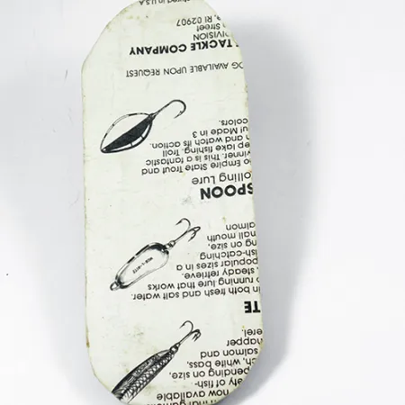 Seneca Little Cleo (Hula Girl), 3/4oz White Pearl / Blue / Nickel fishing spoon #2070