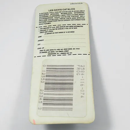 Luhr Jensen Les Davis Bang Tail, 1/16oz Frog (Yellow / Green) spinning lure #2077