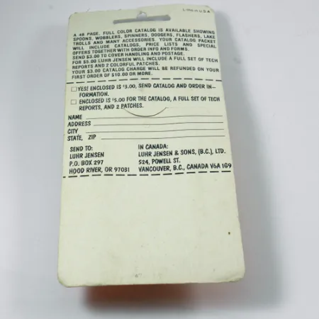 Luhr Jensen TEE Spoon, 1/4oz Nickel / Red spinning lure #2078