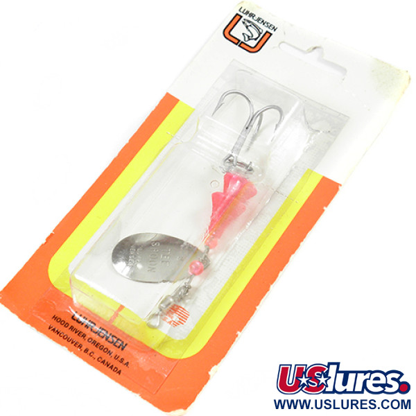  Luhr Jensen TEE Spoon, 1/4oz Nickel / Red spinning lure #2078