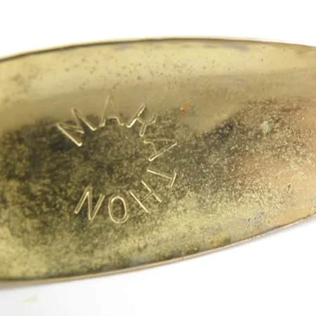 Vintage Marathon 2, 1/2oz Hammered Gold fishing spoon #2080