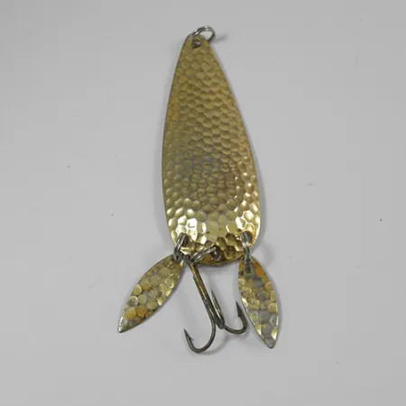 Vintage Marathon 2, 1/2oz Hammered Gold fishing spoon #2080