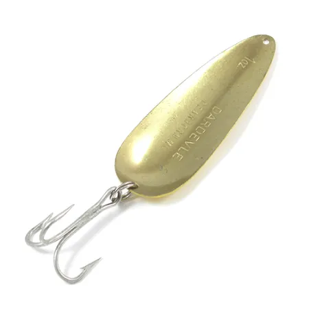 Vintage Eppinger Dardevle, 1oz Five of diamonds (Red / Yellow / Brass) fishing spoon #2087