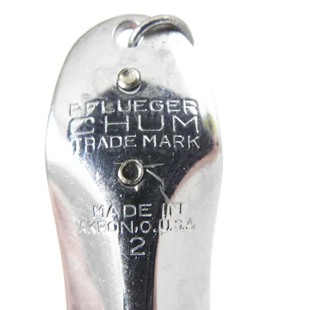 Vintage Pflueger  Weedless CHUM Pflueger, 1/4oz Nickel fishing spoon #2089