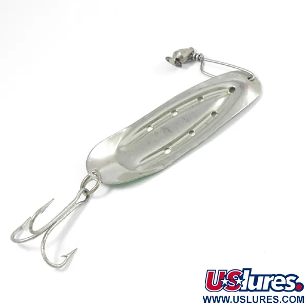 Vintage Lake Products Charger, 1/2oz Fluorescent Green / Yellow / Nickel fishing spoon #2091