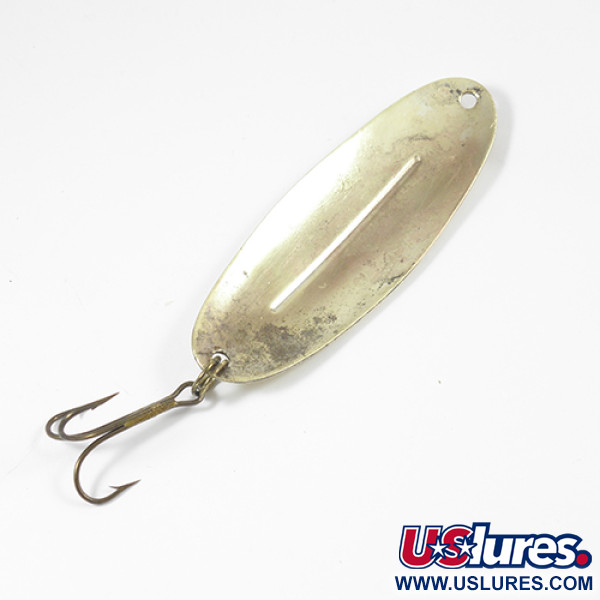 Vintage   Williams Wabler, 2/3oz Gold fishing spoon #2095