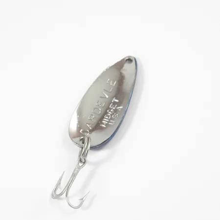 Vintage Eppinger Dardevle Midget, 3/16oz Nickel / Blue fishing spoon #2110