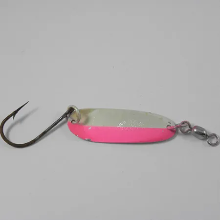 Vintage Andy Reekers 2, 3/32oz Pearl / Pink fishing spoon #2122