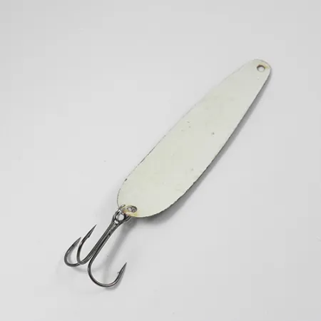 Vintage Calcutta 55, 2/5oz Black / White / purple fishing spoon #2125