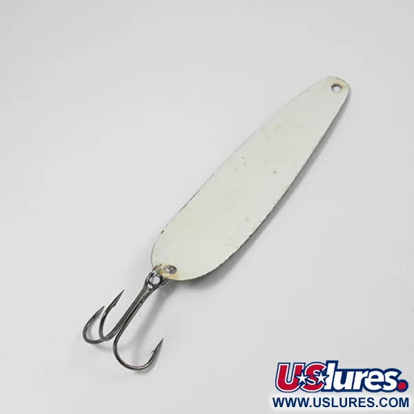 Vintage   Calcutta 55, 2/5oz Black / White / purple fishing spoon #2125