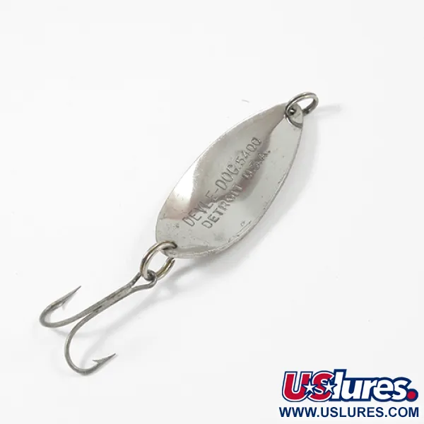 Vintage  Eppinger Dardevle Devle Dog 5400, 1/2oz Nickel fishing spoon #2130