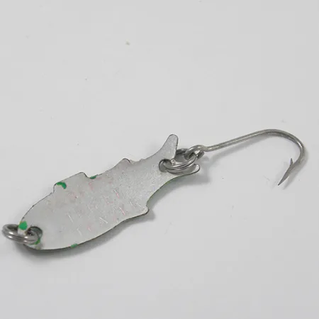 Vintage Shoff's Triple Teazer, 1/32oz White / Green fishing spoon #2140