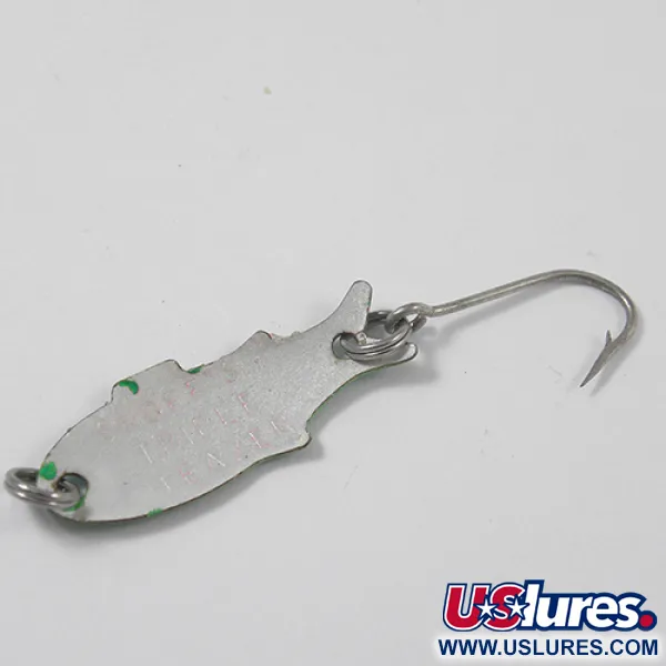 Vintage   Shoff's Triple Teazer, 1/32oz White / Green fishing spoon #2140