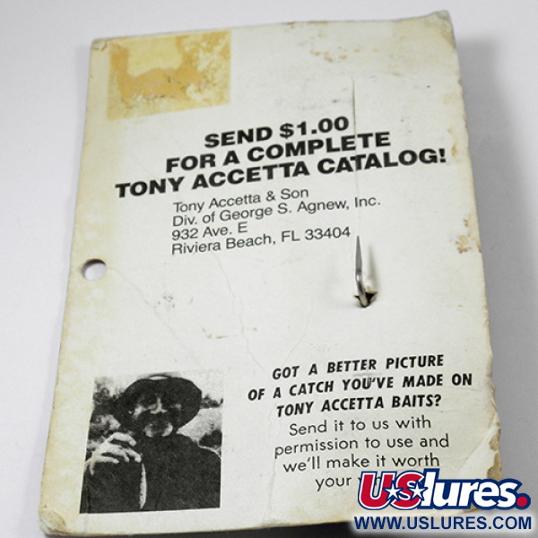  Tony Acсetta Tony Accetta Pet Spoon 14, 1/4oz Nickel fishing spoon #2144