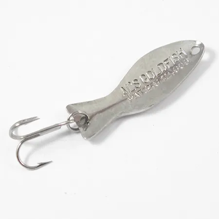 Vintage Al's gold fish, 3/16oz Nickel fishing spoon #2145