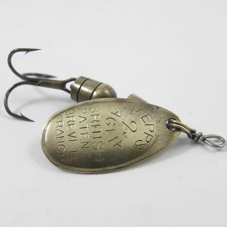 Vintage Mepps Aglia 2, 3/16oz Brass spinning lure #2148