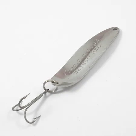 Vintage Eppinger Dardevle Cop-E-Cat 7400, 1/2oz Nickel fishing spoon #2152