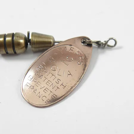 Vintage Mepps Aglia 2, 3/16oz Copper spinning lure #2158