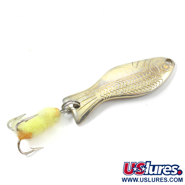 Vintage   Al's gold fish, 1/4oz Gold fishing spoon #2159