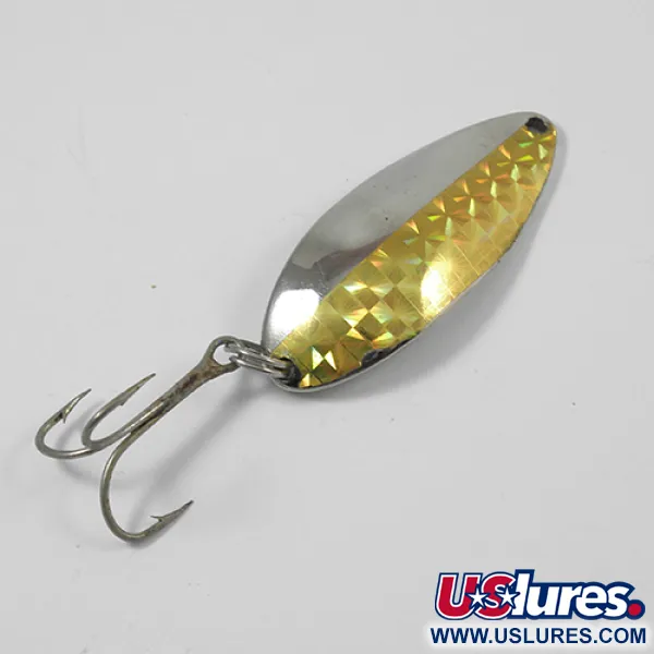 Vintage  Seneca Little Cleo (Hula Girl), 2/3oz Nickel / Gold fishing spoon #2161