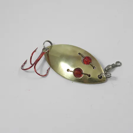 Vintage Hofschneider Red Eye junior, 2/5oz Gold / Red Eyes fishing spoon #2165
