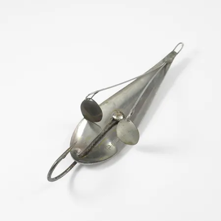Vintage Weedless Paulson, 1/3oz Nickel fishing spoon #2168