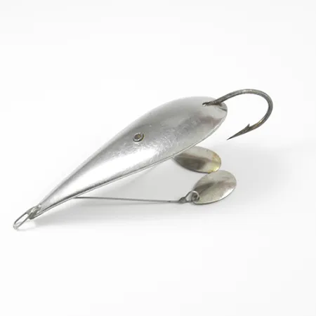 Vintage Weedless Paulson, 1/3oz Nickel fishing spoon #2168