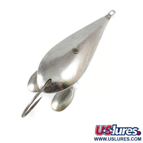 Vintage Weedless Paulson, 1/3oz Nickel fishing spoon #2168