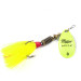 Vintage   Mepps Aglia 3 dressed bucktail, 1/4oz Fluorescent Yellow spinning lure #2170