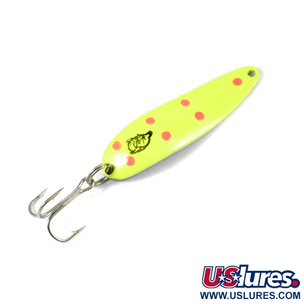 Vintage  Eppinger Dardevle Cop-E-Cat 7400, 1/2oz Yellow / Red / Nickel fishing spoon #2179