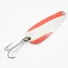 Vintage   Nebco FlashBait 266, 1/3oz Red / White / Nickel fishing spoon #2182