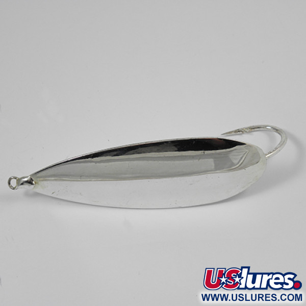 Vintage   Weedless Johnson Silver Minnow, 1oz Silver (Silver Plated) fishing spoon #2189