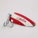 Vintage   Cabela's , 2/5oz Red / White / Nickel fishing spoon #2191