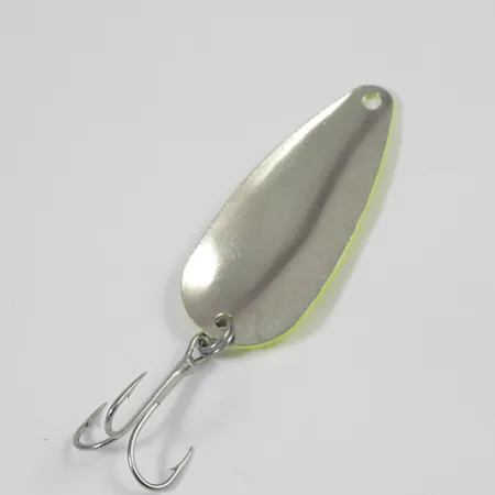 Vintage Cabela's , 2/5oz Five of diamonds (Red / Yellow) / Nickel fishing spoon #2192