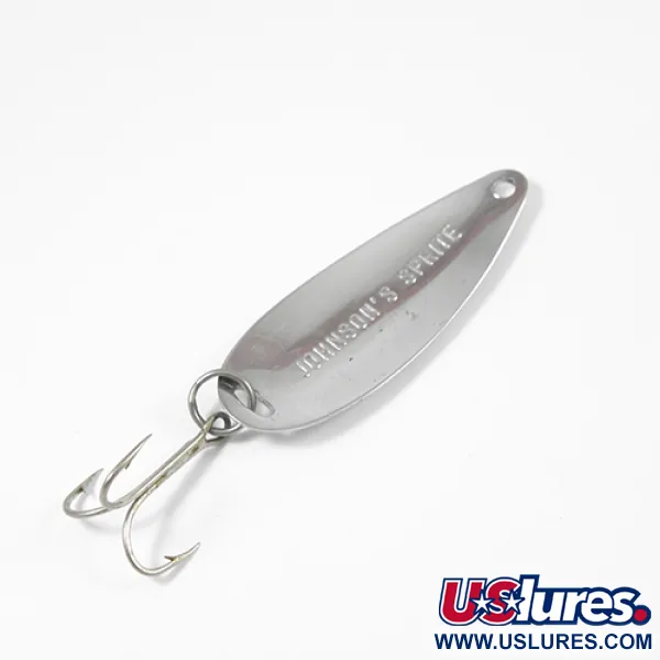 Vintage   Johnson Sprite, 1/3oz Nickel fishing spoon #2205